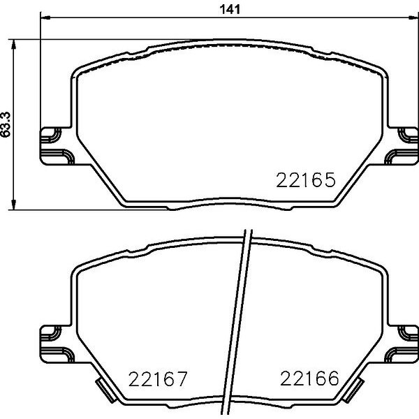 4 Plaquettes De Frein Brembo P 23 164