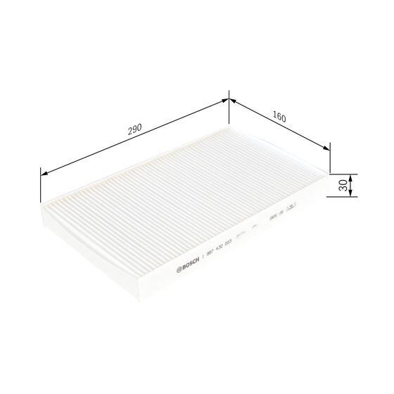 Filtre D'habitacle Pollen Bosch M2003