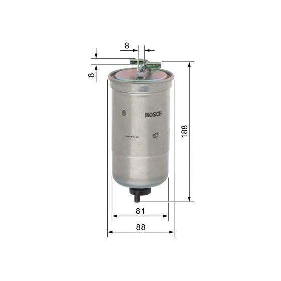 Filtre À Carburant Bosch 0450906442