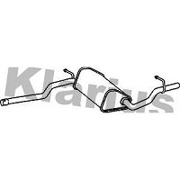 Silencieux Central Pour Audi A4 2.0 (2000-2008) - Neuf - Acier Aluminisé