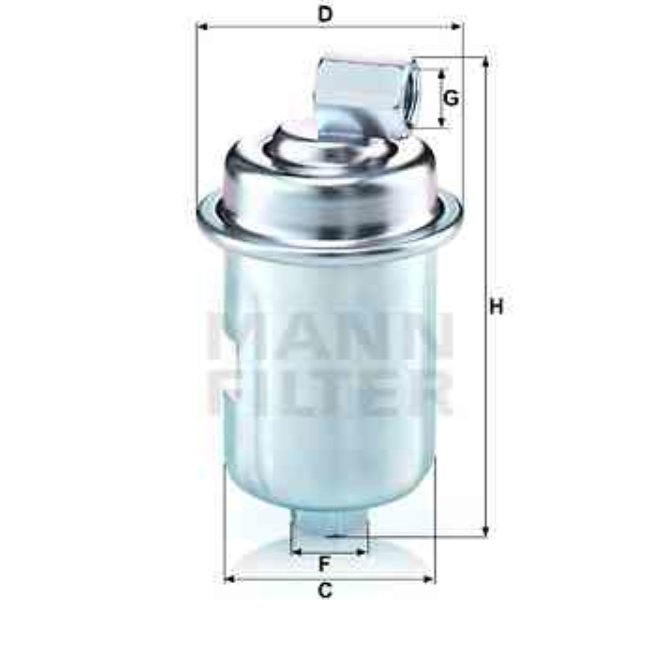 Filtre À Carburant Mann-filter Wk614/44