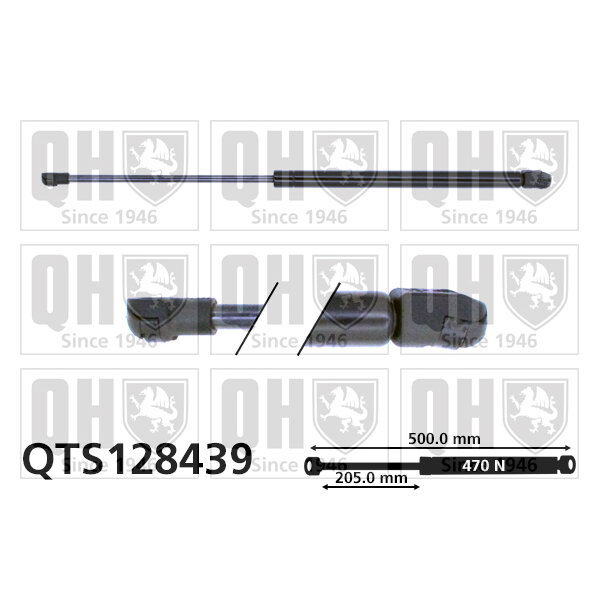 Vérin De Coffre Quinton Hazell Qts128439