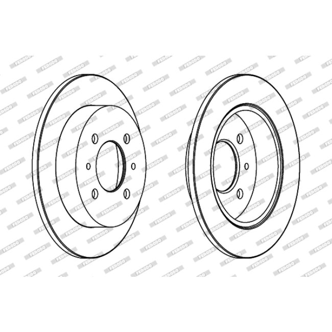 2 Disques De Frein Ferodo Ddf1613