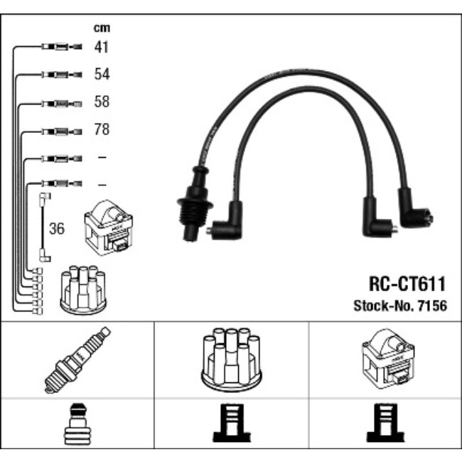 Faisceau D'allumage Ngk Rc-ct611
