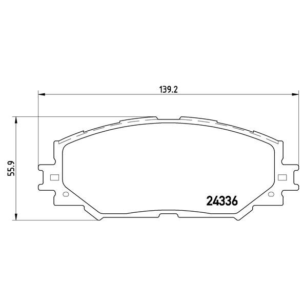 4 Plaquettes De Frein Brembo P83082