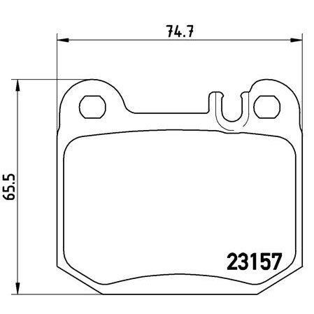 4 Plaquettes De Frein Brembo P50043