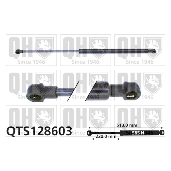 Vérin De Coffre Quinton Hazell Qts128603