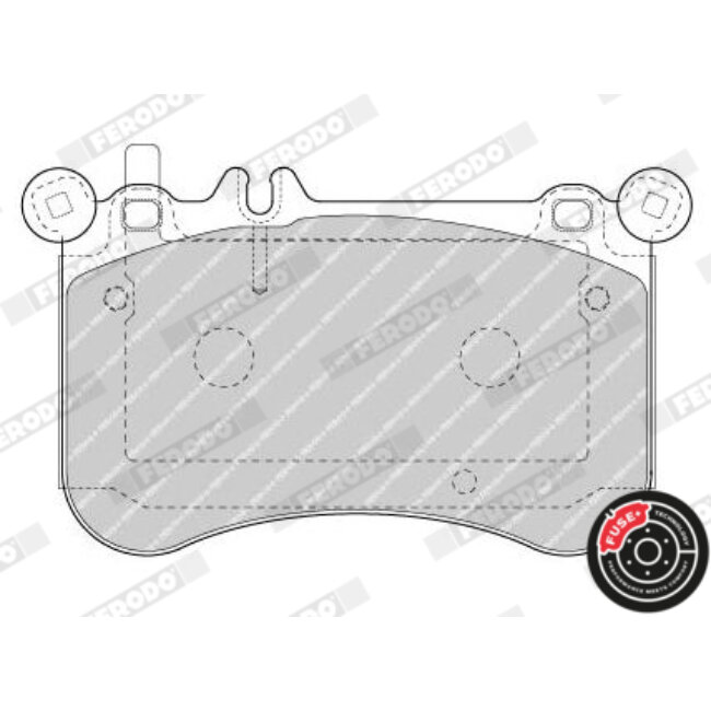 4 Plaquettes De Frein Ferodo Fdb4696