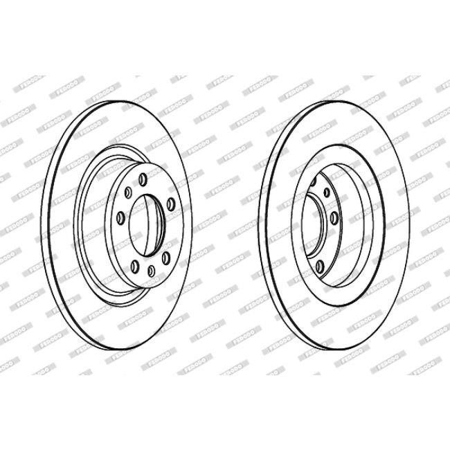 2 Disques De Frein Ferodo Ddf1744