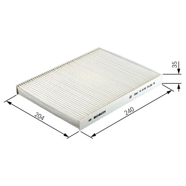 Filtre D'habitacle Pollen Bosch M2004