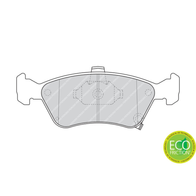 4 Plaquettes De Frein Ferodo Fdb1321