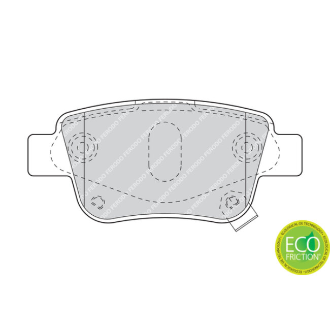 4 Plaquettes De Frein Ferodo Fdb1649