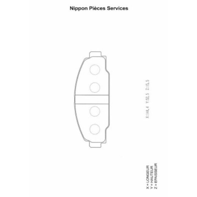 4 Plaquettes De Frein Nps T360a89