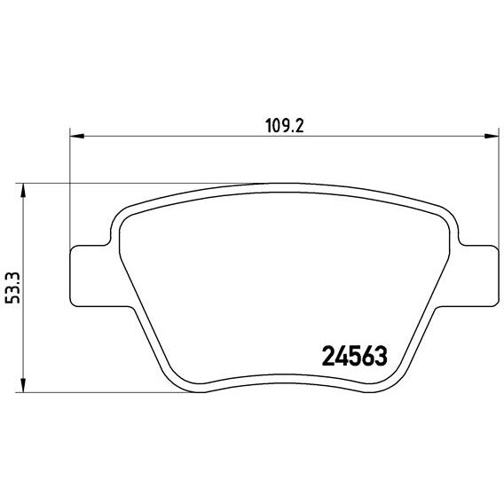 4 Plaquettes De Frein Brembo P85114