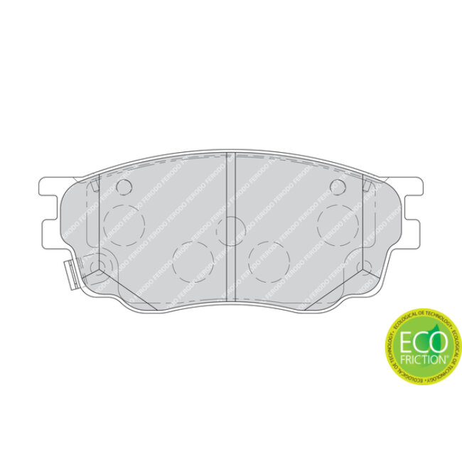 4 Plaquettes De Frein Ferodo Fdb1707