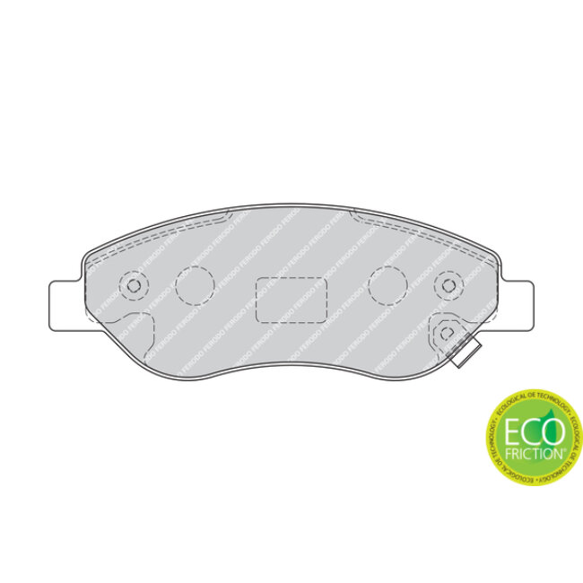 4 Plaquettes De Frein Ferodo Fdb1921