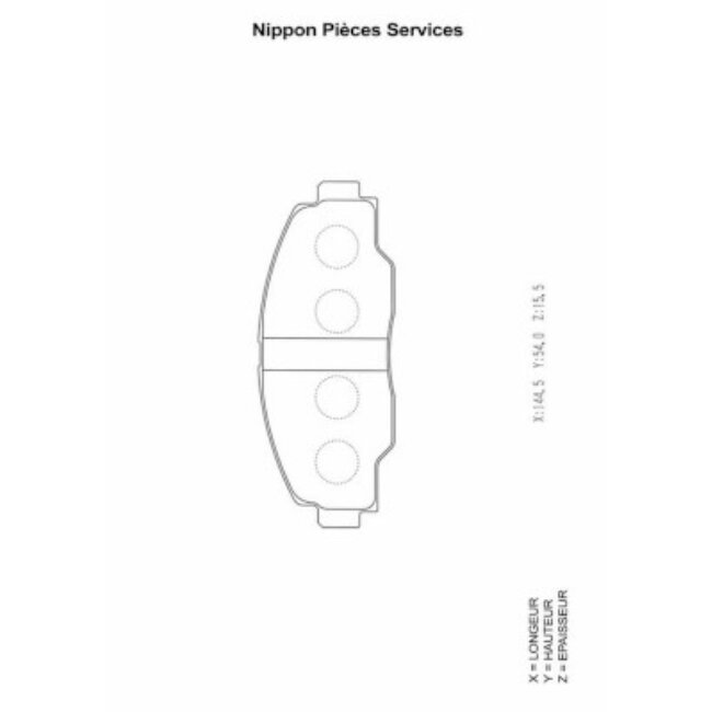 4 Plaquettes De Frein Nps T360a84