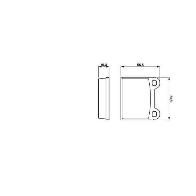 4 Plaquettes De Frein Bosch 0986462282