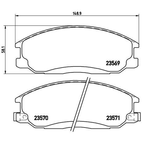 4 Plaquettes De Frein Brembo P30013