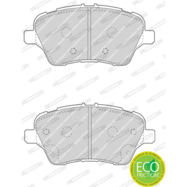 4 Plaquettes De Frein Ferodo Fdb4612