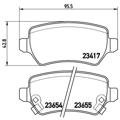 4 Plaquettes De Frein Brembo P59038