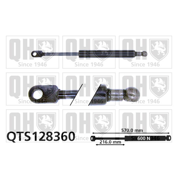 Vérin De Coffre Quinton Hazell Qts128360