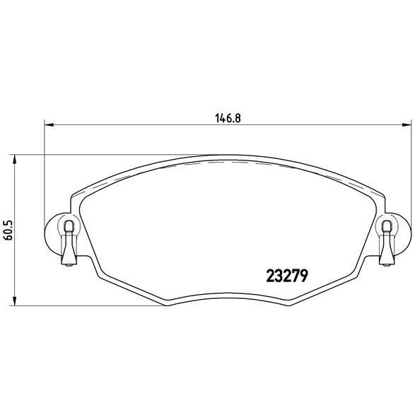 4 Plaquettes De Frein Brembo P24060