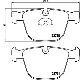 4 Plaquettes De Frein Brembo P06026