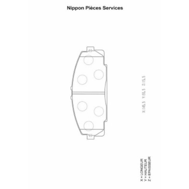 4 Plaquettes De Frein Nps T360a71