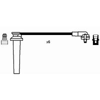 Faisceau Haute Tension NGK RC-FD1204 - 6 Conduites, Pour Ford Mondeo, Cougar V6 - 5