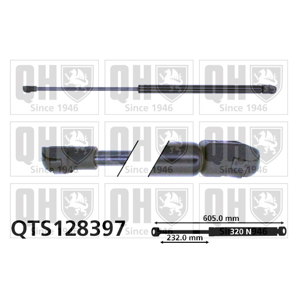 Vérin De Coffre Quinton Hazell Qts128397