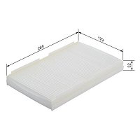 Bosch M5135 Filtre d'Habitacle Standard, Filtre de Remplacement - Contre le Pollen et la Poussière pour un air plus Propre à l'Intérieur du Véhicule