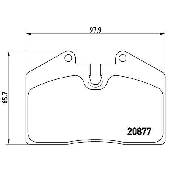 4 Plaquettes De Frein Brembo P85094