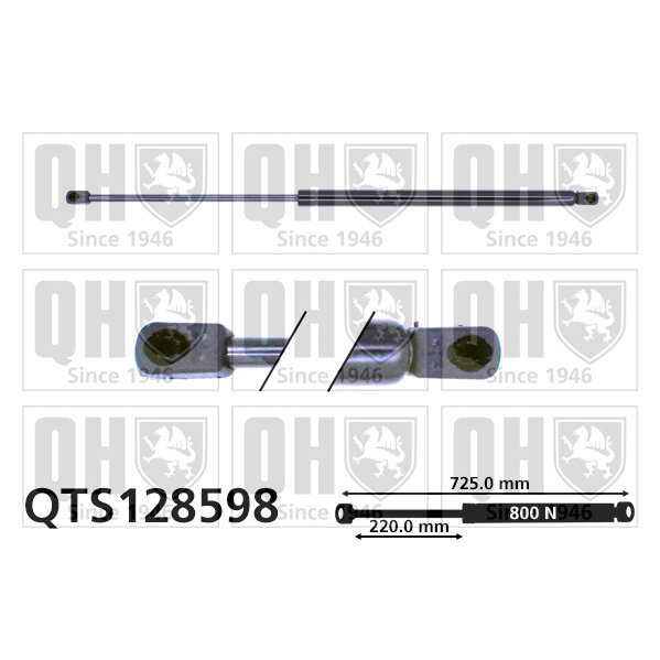 Vérin De Coffre Quinton Hazell Qts128598