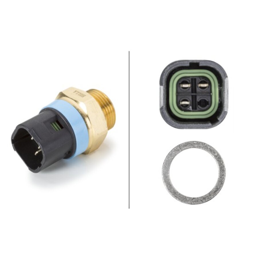 Termocontatto HELLA 6ZT 007 800-041 - Sensore Ventola Radiatore 12V, Contatto Di Chiusura - Foto 5