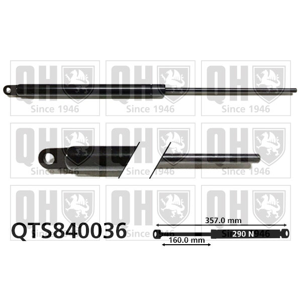 Vérin De Coffre Quinton Hazell Qts840036