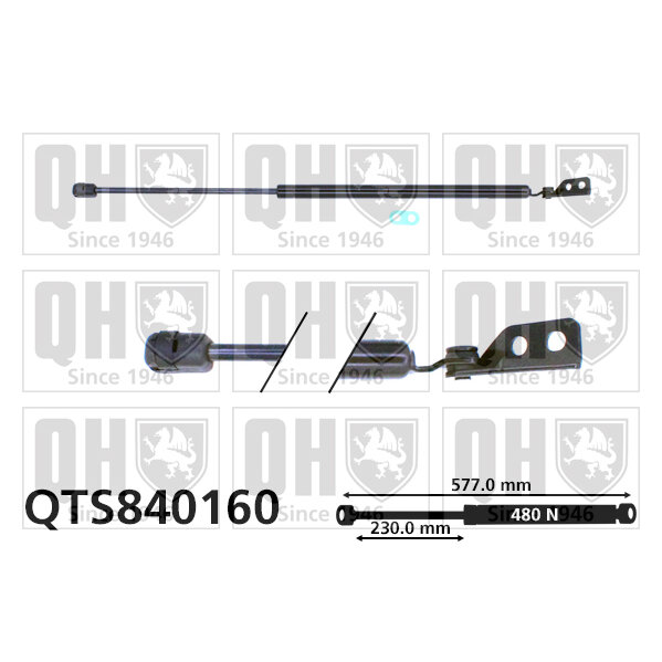 Vérin De Coffre Quinton Hazell Qts840160