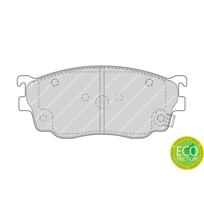 4 Plaquettes De Frein Ferodo Fdb1557