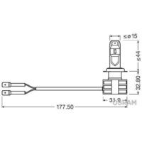 2 Ampoules LED OSRAM H7 Standard Cool White LEDriving® 6000K 12/24V - Auto5