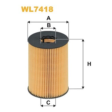 Filtre À Huile Wix Wl7418