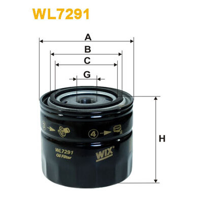 Filtre À Huile Wix Wl7291