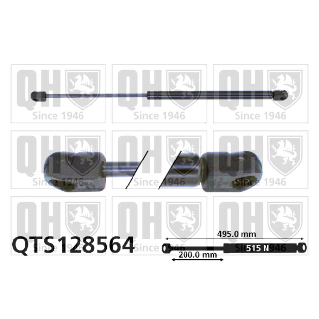 Vérin De Coffre Quinton Hazell Qts128564