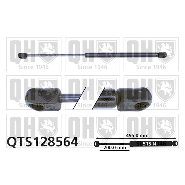 Vérin De Coffre Quinton Hazell Qts128564