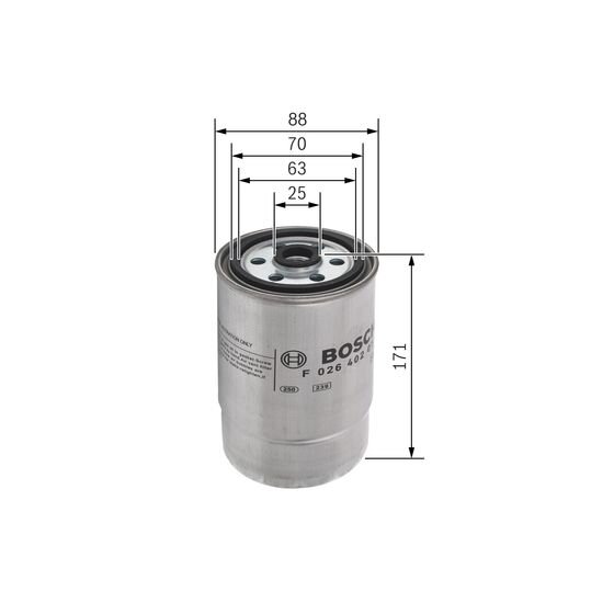 Filtre À Carburant Bosch F026402013