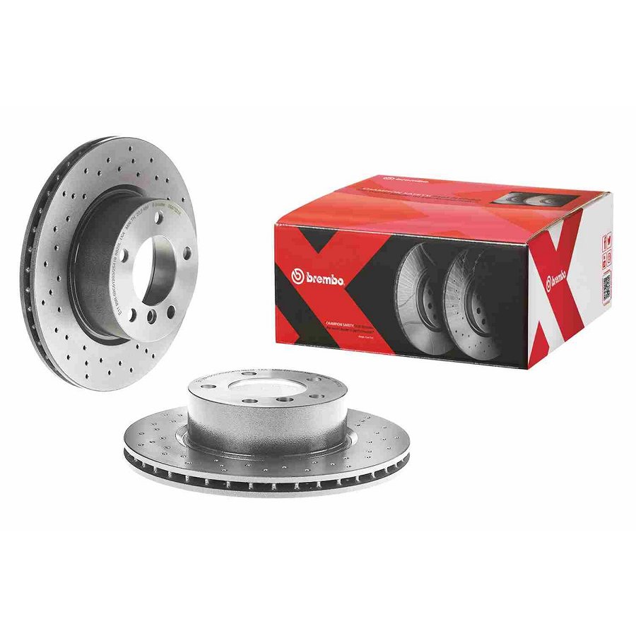 2 Disques De Frein Brembo Xtra Vernis Uv 09.9752.1x