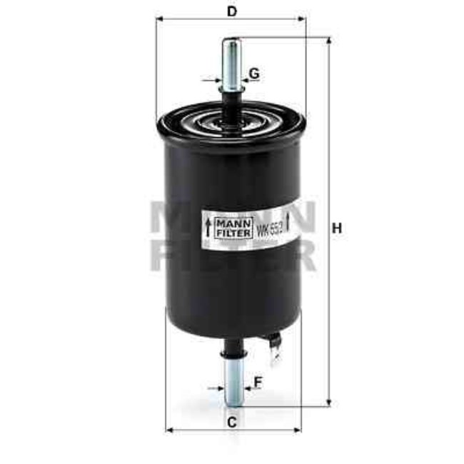 Filtre À Carburant Mann-filter Wk55/2