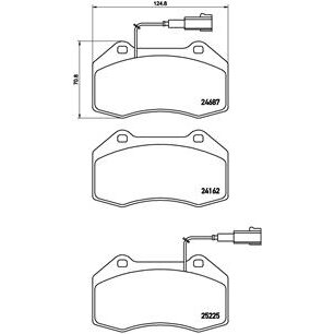 4 Plaquettes De Frein Brembo P23139