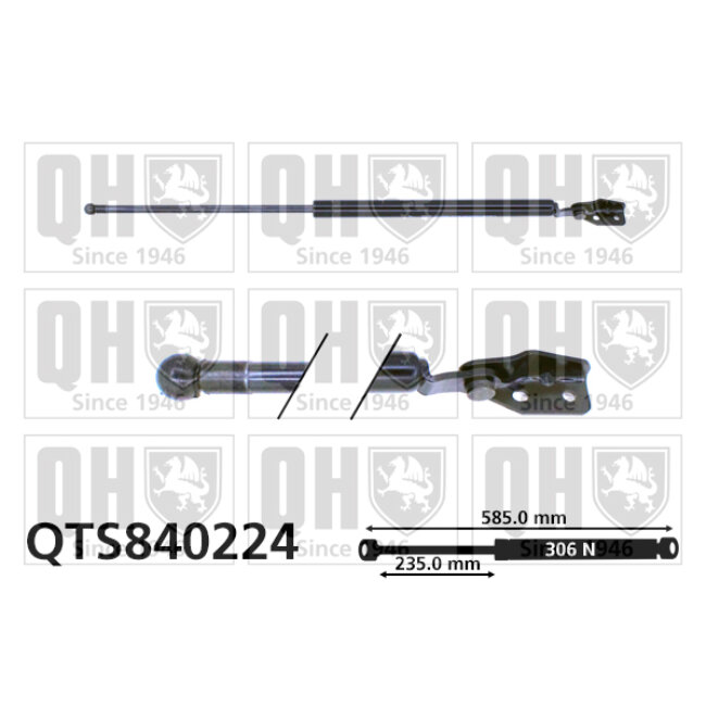 Vérin De Coffre Quinton Hazell Qts840224