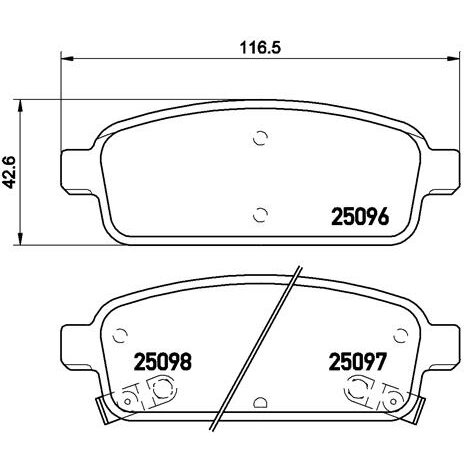 4 Plaquettes De Frein Brembo P59080
