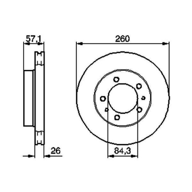 2 Disques De Frein Bosch 0986478484
